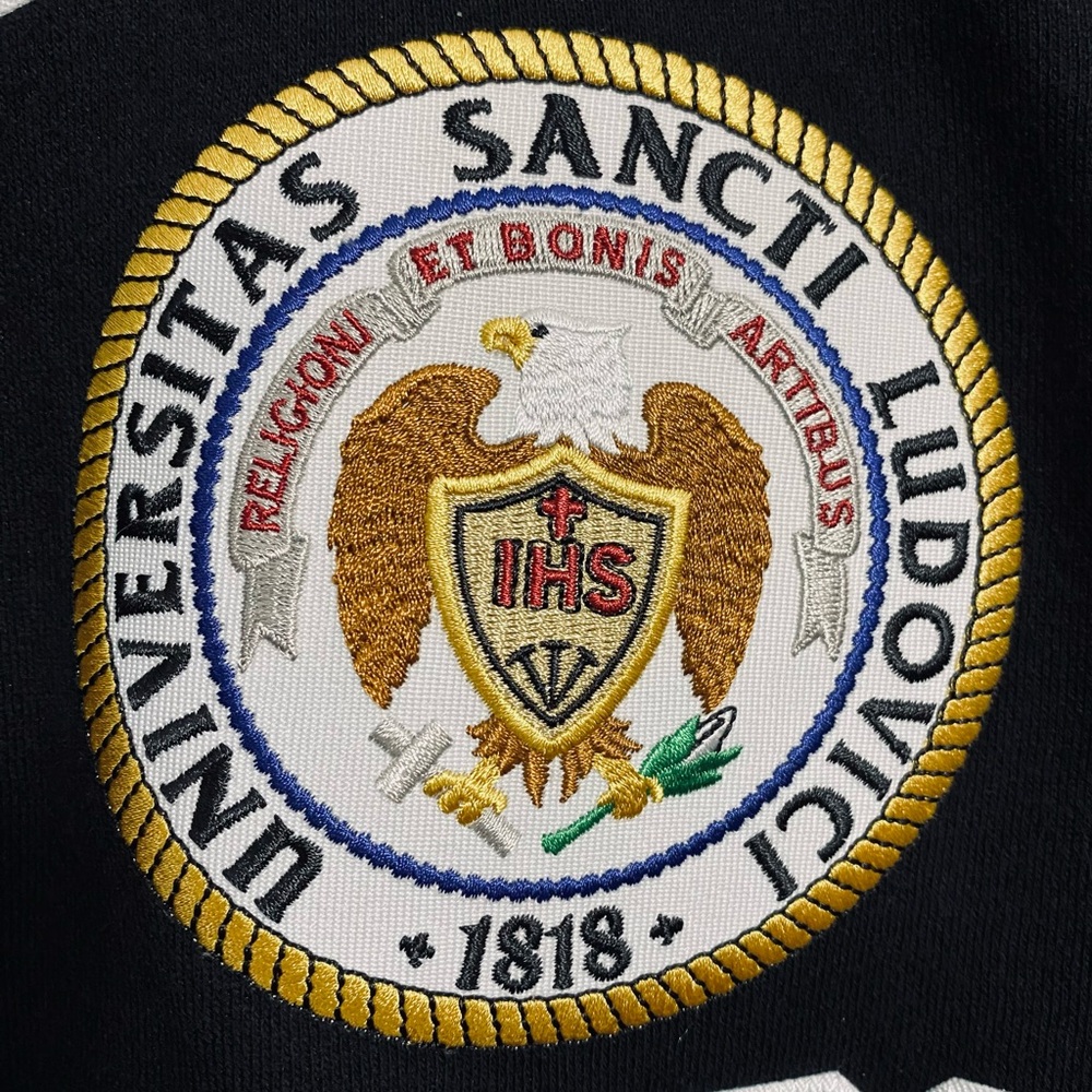 Jansport VTG Saint Louis University Embroidered Patch Long Sleeve Sweater Unisex - Picture 7 of 8